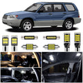 WIYBYDM White LED Interior Lights Kit for Subaru Forester 1998 1999 2000 2001 2002 2003 2004 2005 2006 2007 2008 Super Bright Map Dome Trunk Cargo License Plate Lights + Install Tool