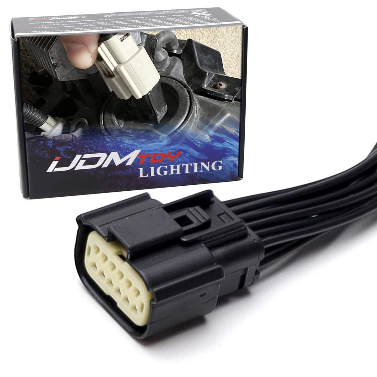 iJDMTOY Headlight Repair/Conversion Adapter Harness for Cadillac/Chevrolet