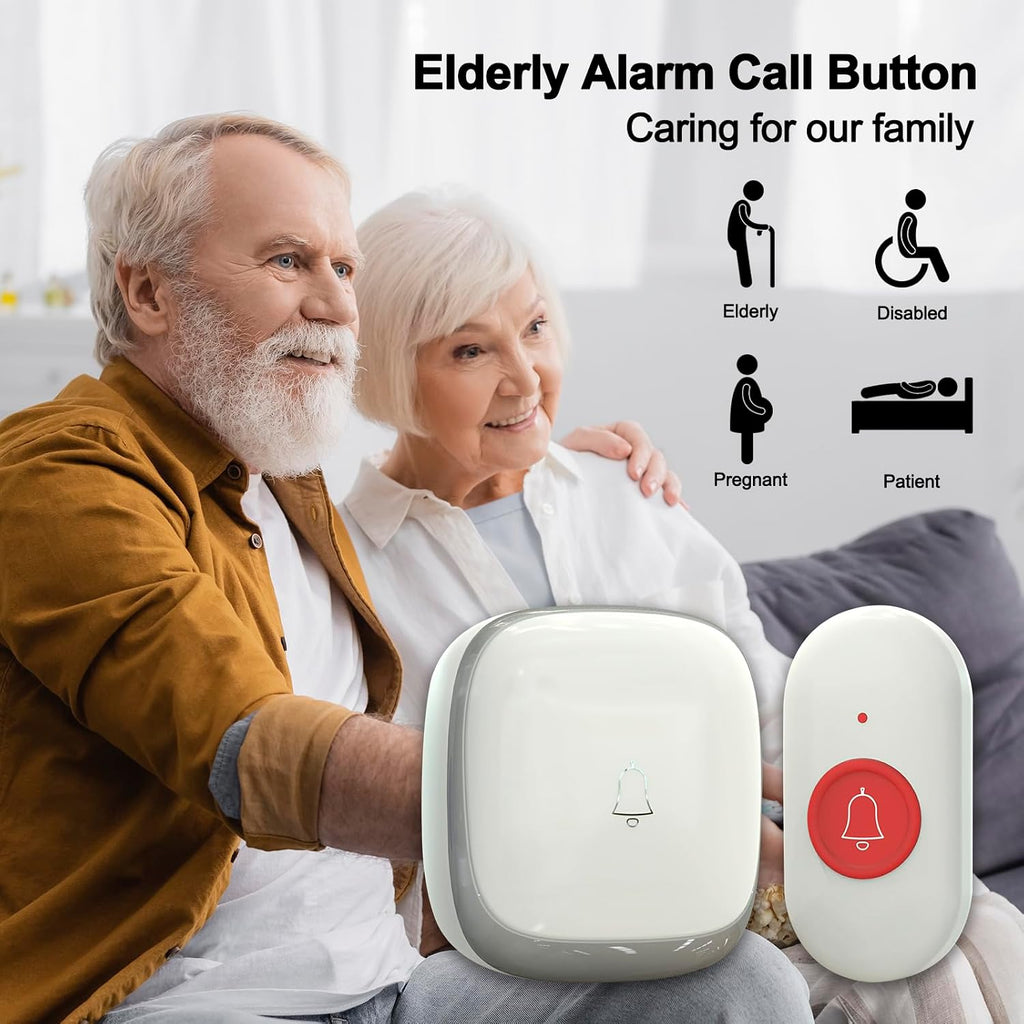 Call Button for Elderly at Home, Caregiver Pager