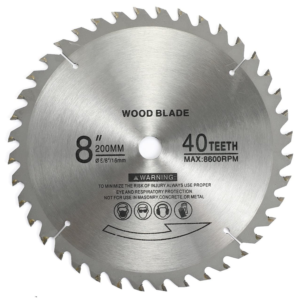 KuangBBBTools 8" 40 Teeth Carbide Tip Wood Cutting Circular Saw Blade