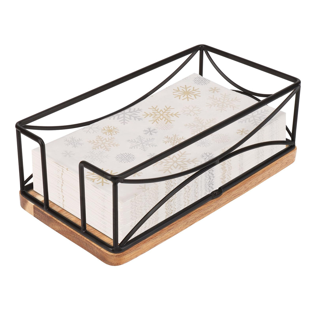 Guest Napkin Holder, Metal Bathroom Paper Hand Towel Storage Modern Napkin Tray Caddy for Countertop, Table Kitchen