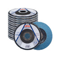 SALI Flap Discs 120 Grit, 4-1/2" x 7/8"-Inch Flap Sanding Disc, Type 29 Zirconia Grinding Wheel, Metal, Steel, Stainless Steel Grinding (12 Pack)