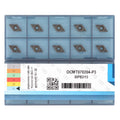 CNC Carbide Inserts DCMT070204/ DCMT21.51 for Metal Cutting Steel, DCMT Metal Lathe Tool for Steel, 10 Pcs