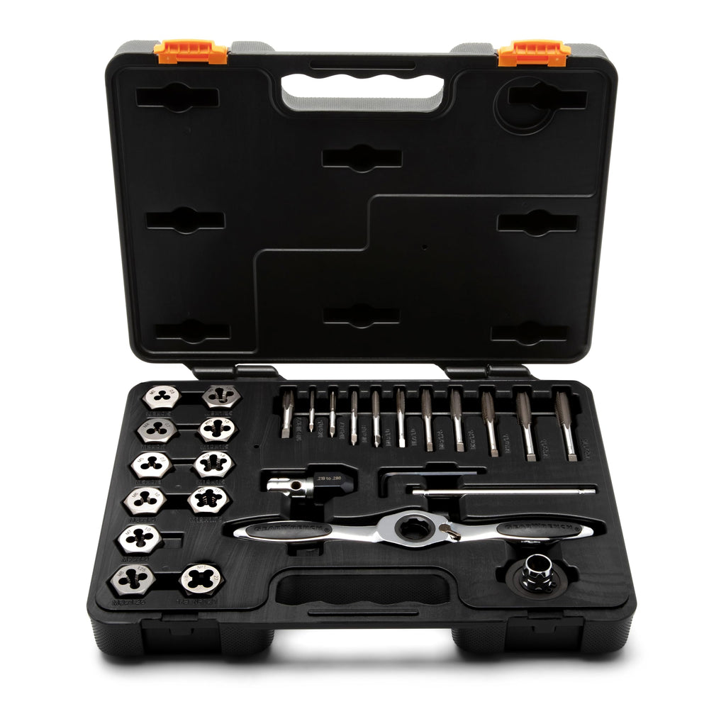 GEARWRENCH 27 Piece Metric Ratcheting Tap & Die Set | 82814