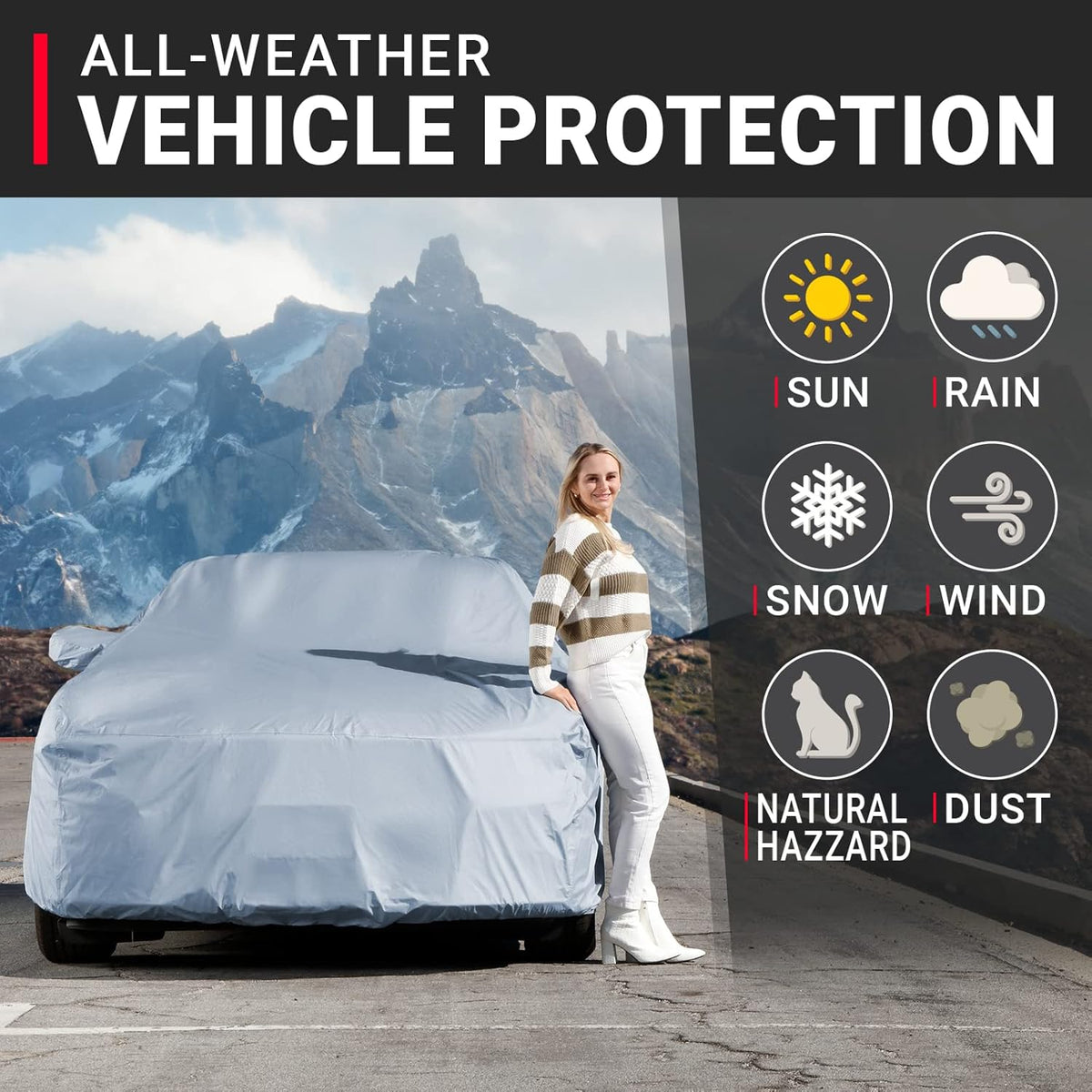 Premium Car Cover for 2004-2025 Audi S4 Heavy Duty Waterproof All-Weather Automobiles Custom Fit Indoor Outdoor UV