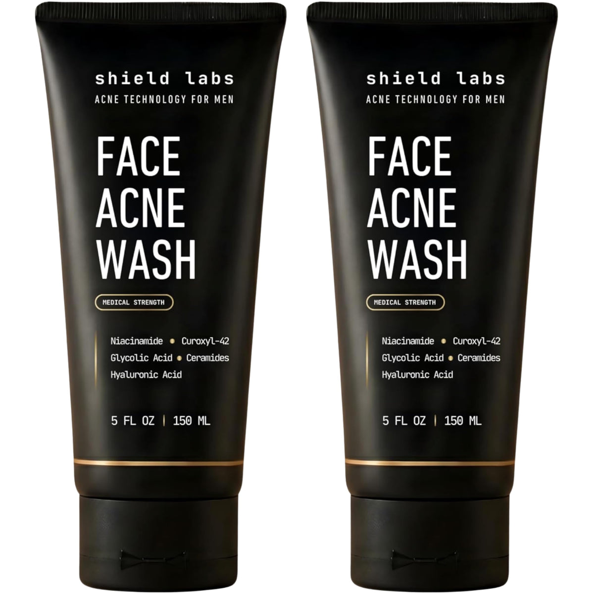 Face Acne Wash for Men and Boys, Curoxyl-42 Face Wash to Clear, Treat, and Prevent Acne, Gentle formula with