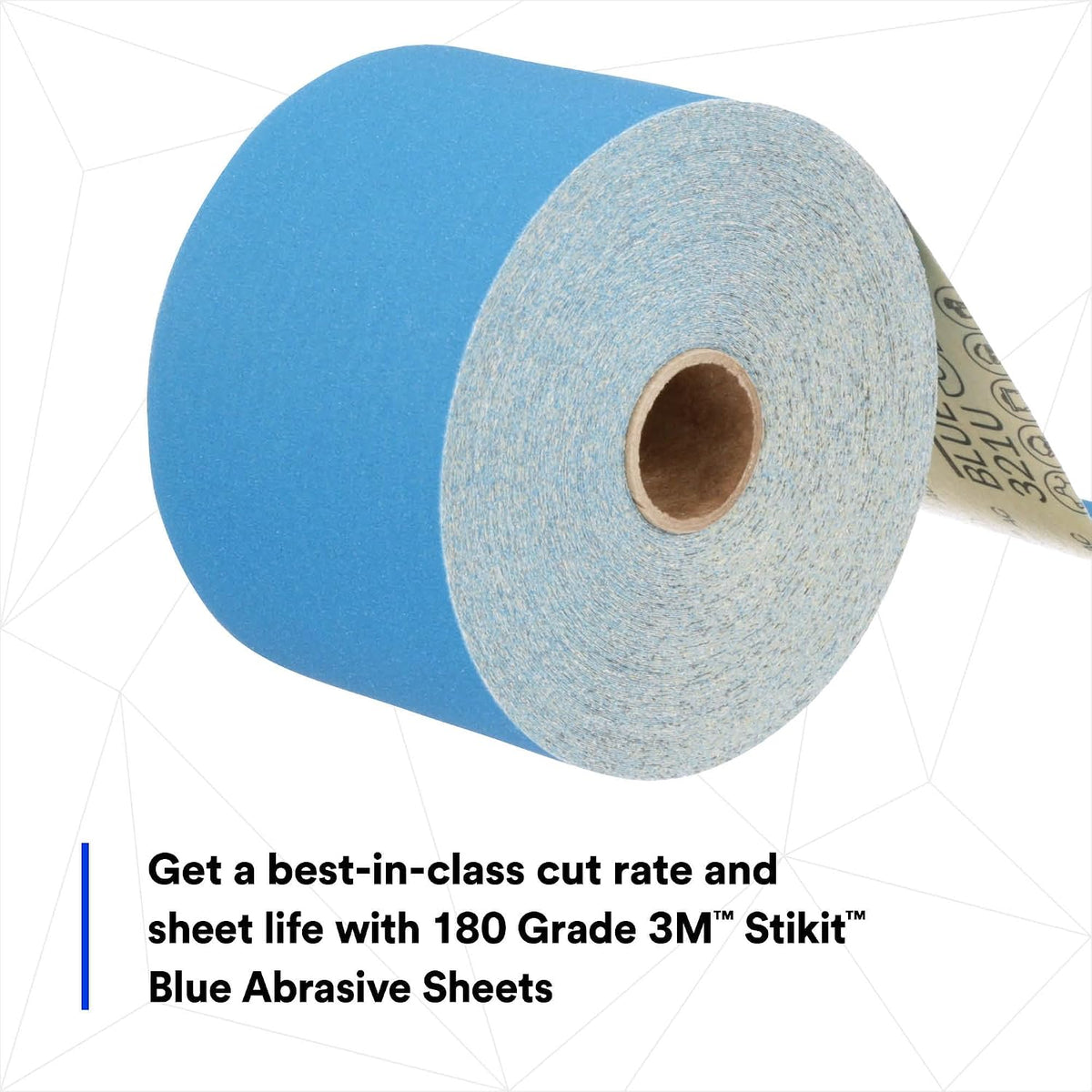 3M Stikit Blue Abrasive Sheet Roll, 36219, 120, 2-3/4 in x 30 yd, Used for Autmotive Paint Preparation and Coatings Removal, 1 Roll