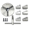 K11-125 5" 3 Jaw Self-Centering Lathe Chuck | 125mm Hardened Steel Scroll Chuck with Dual Jaw Sets (Internal 2.5-40mm/External 38-110mm) | 8x16 Mini Lathe, CNC & Milling Machines (K11-125)