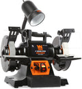 BG625V 2.5-Amp 6-Inch Variable Speed Bench Grinder with Flexible Work Light , Black