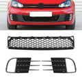 FSHero Riding Lower Grill Fog Light Frame Fit for VW GTI Golf MK6 2009-2013
