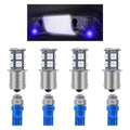 GLOFE 8Pcs Blue Interior Map Dome Light LED Bulbs Compatible with 1987-1996 Ford F-150 F-250 Bronco