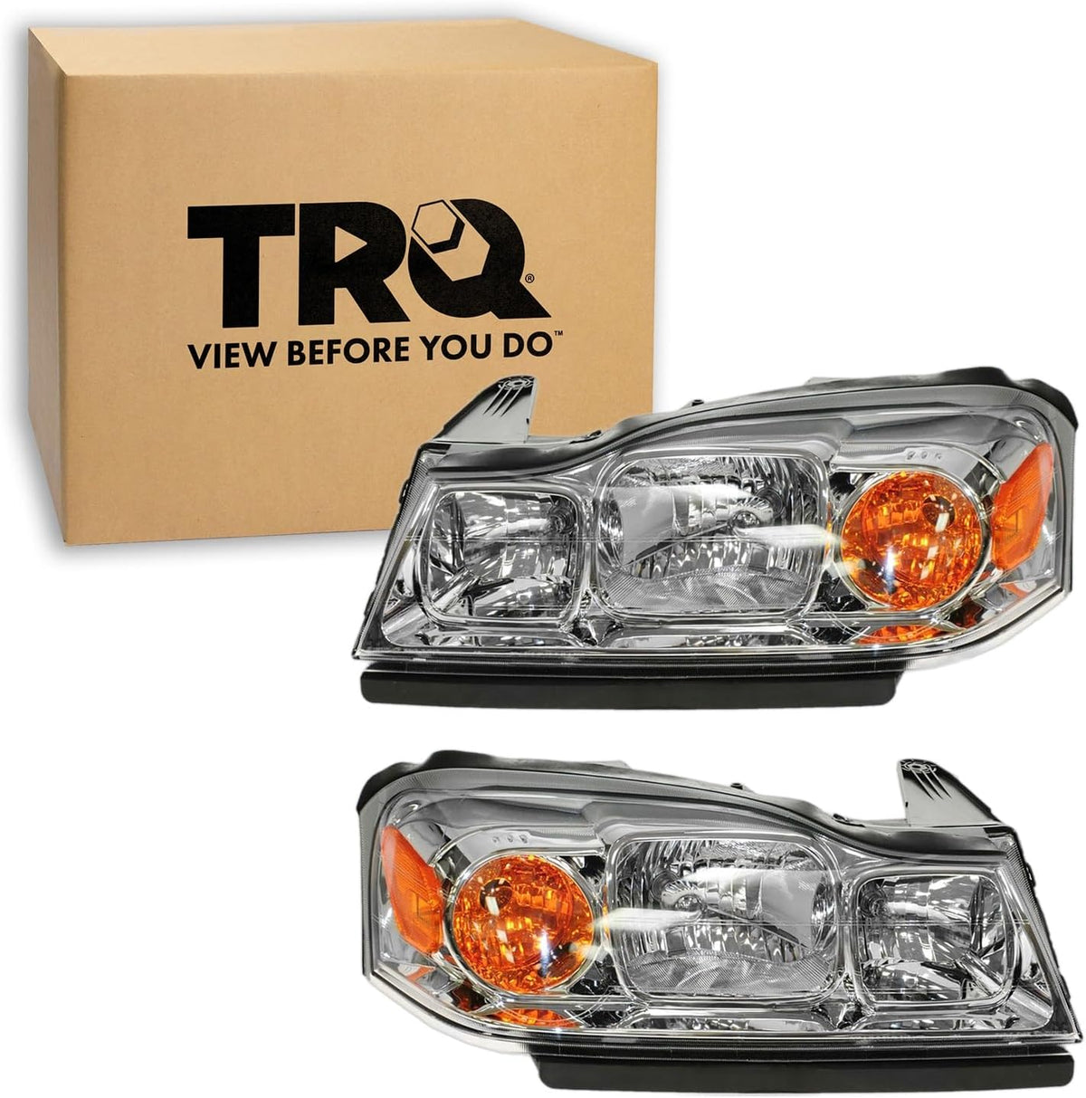 TRQ Headlight Assembly Set GM2518143 GM2519143