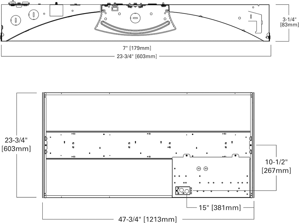 2 ft. x 4 ft. 64-Watt Equivalent Integrated LED White Center Lens Troffer, 4000K Bright White