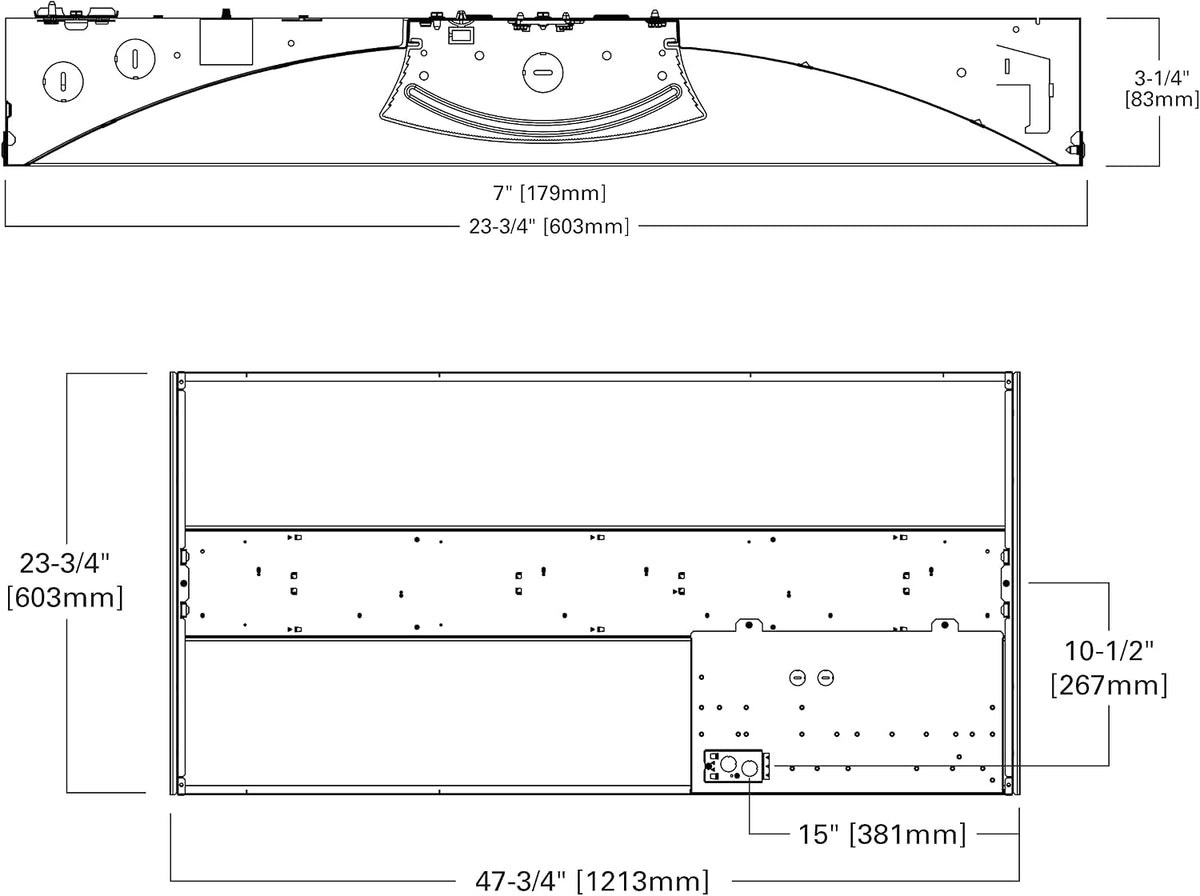2 ft. x 4 ft. 64-Watt Equivalent Integrated LED White Center Lens Troffer, 4000K Bright White