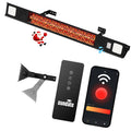 Wall-Mounted Electric Patio Heater with Light Outdoor, Wifi Control, 1500W Infrared 9 Heat Levels, 24H Timers, 1s