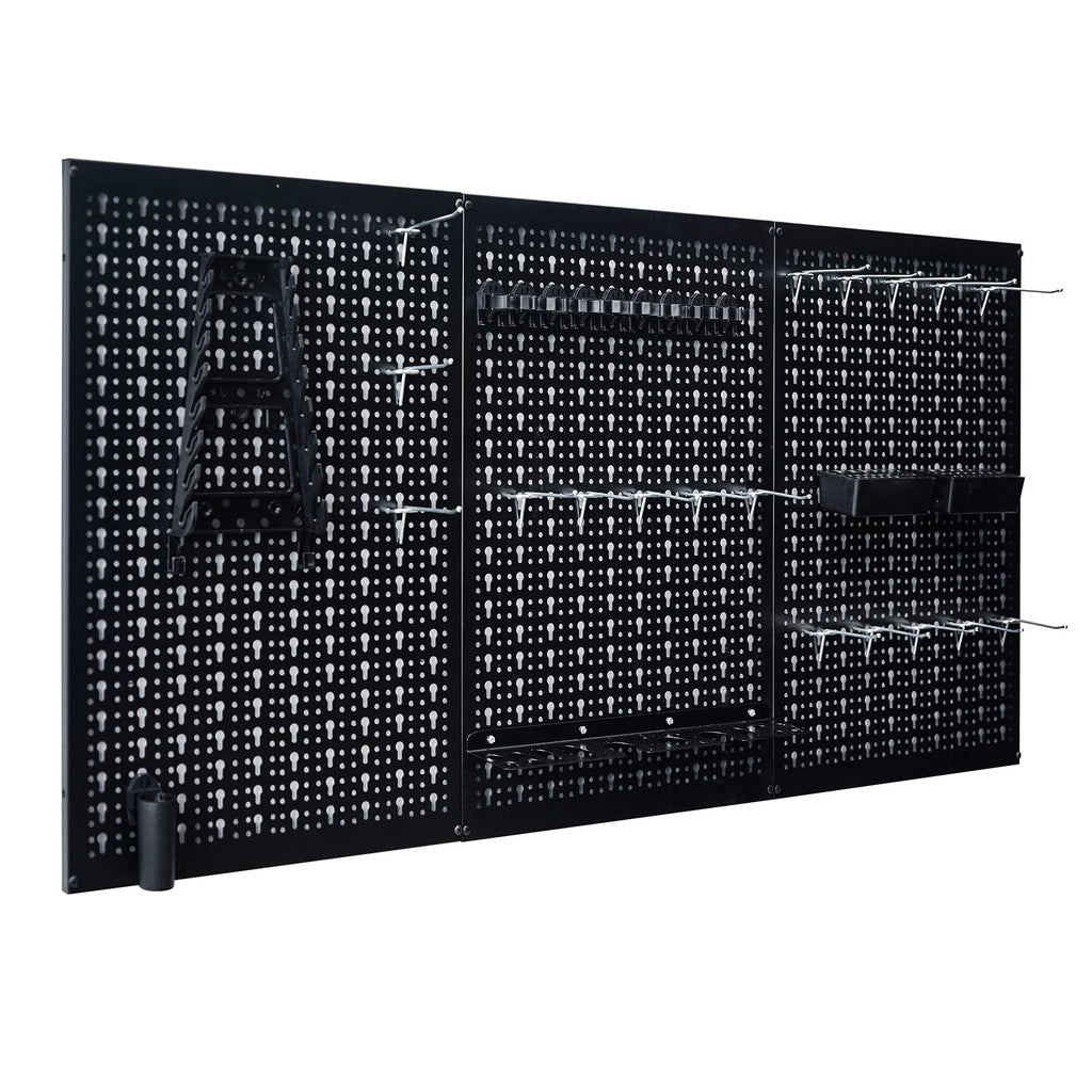 Peg Board Wall Organizer 4 ft. Metal Garage Wall Pegboard