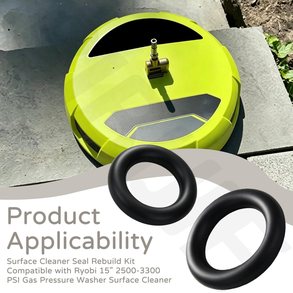 BIBIJIE Surface Cleaner Seal Rebuild Kit Compatible with Ryobi