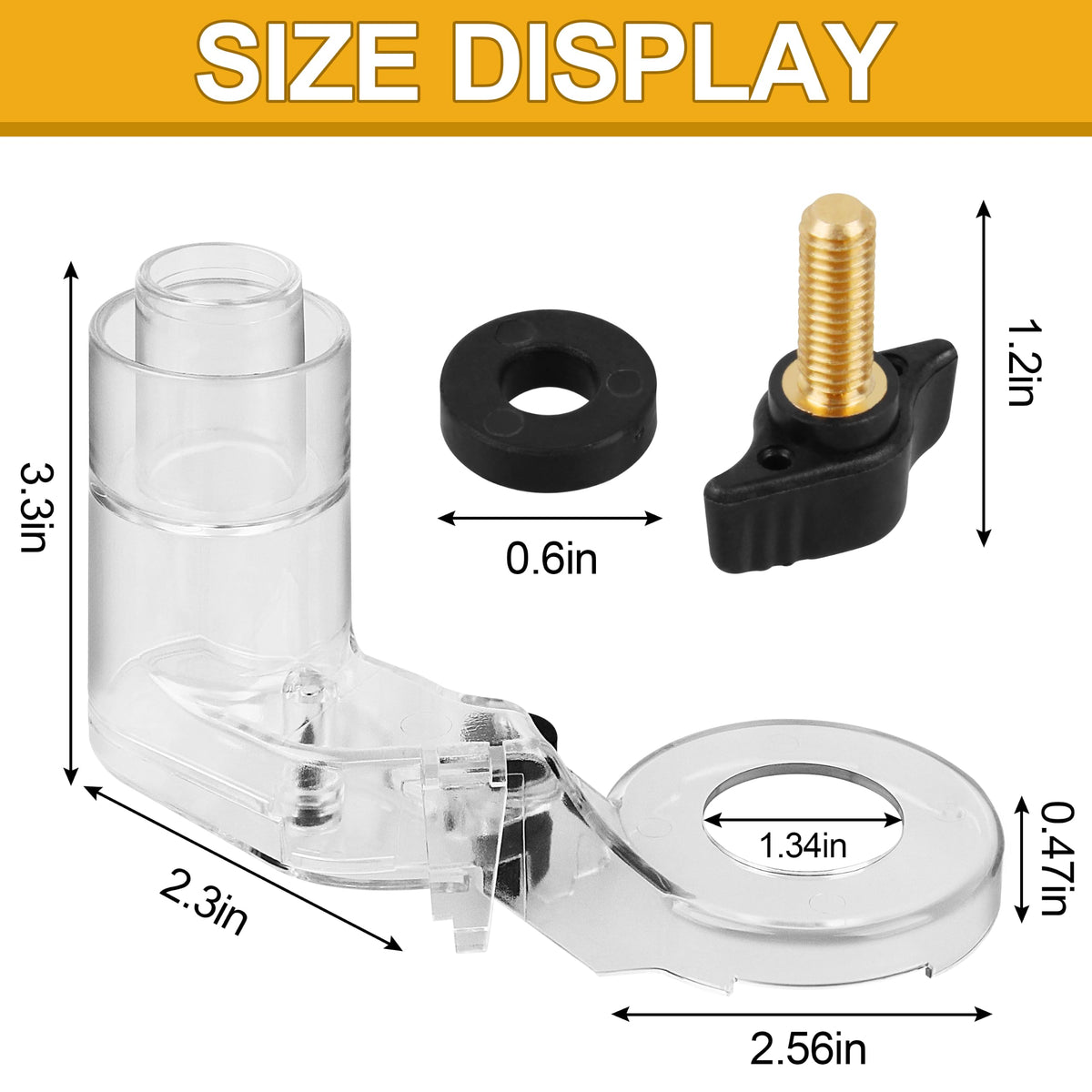DNP616 Dust Collection Adapter for DE-Walt Plunge Base Routers