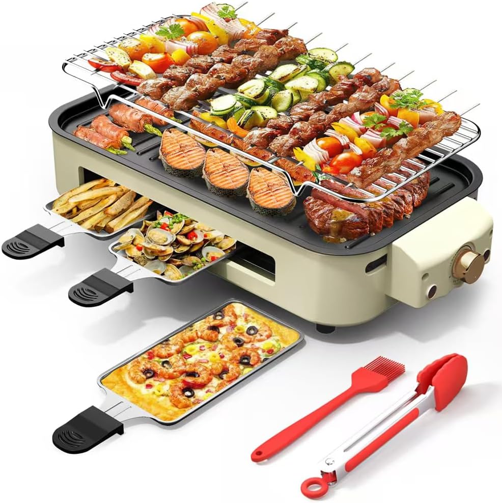 AORAN Indoor Grills Electric Smokeless – Versatile Smokeless Indoor Grill for Home Cooking, Featuring Indoor Grills