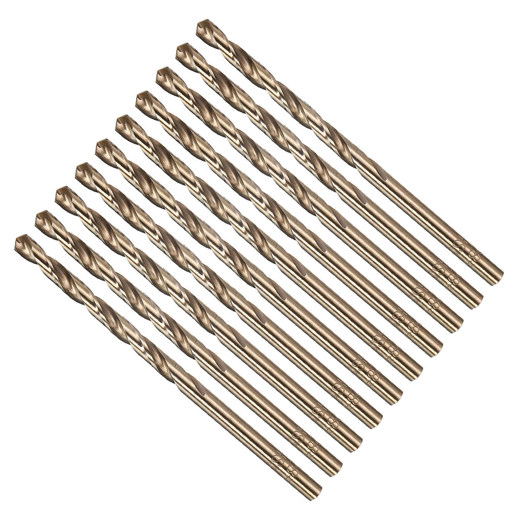 METALLIXITY Micro Drill Bit (#27) 4341 High-Speed Steel Gold 135° 10Pcs