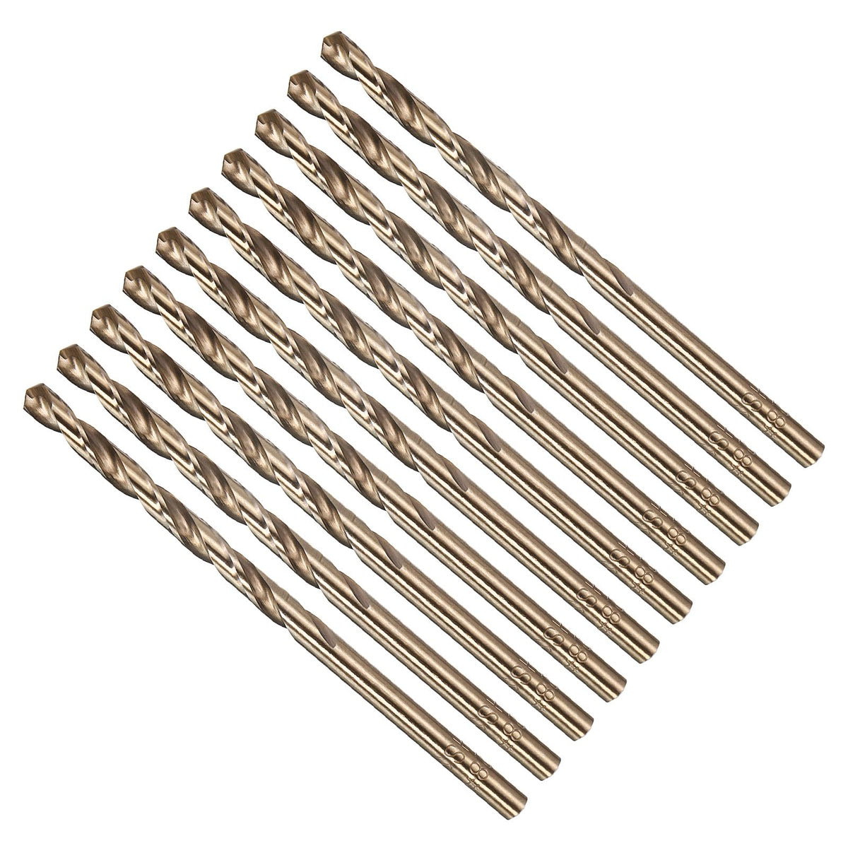 METALLIXITY Micro Drill Bit (#27) 4341 High-Speed Steel Gold 135° 10Pcs