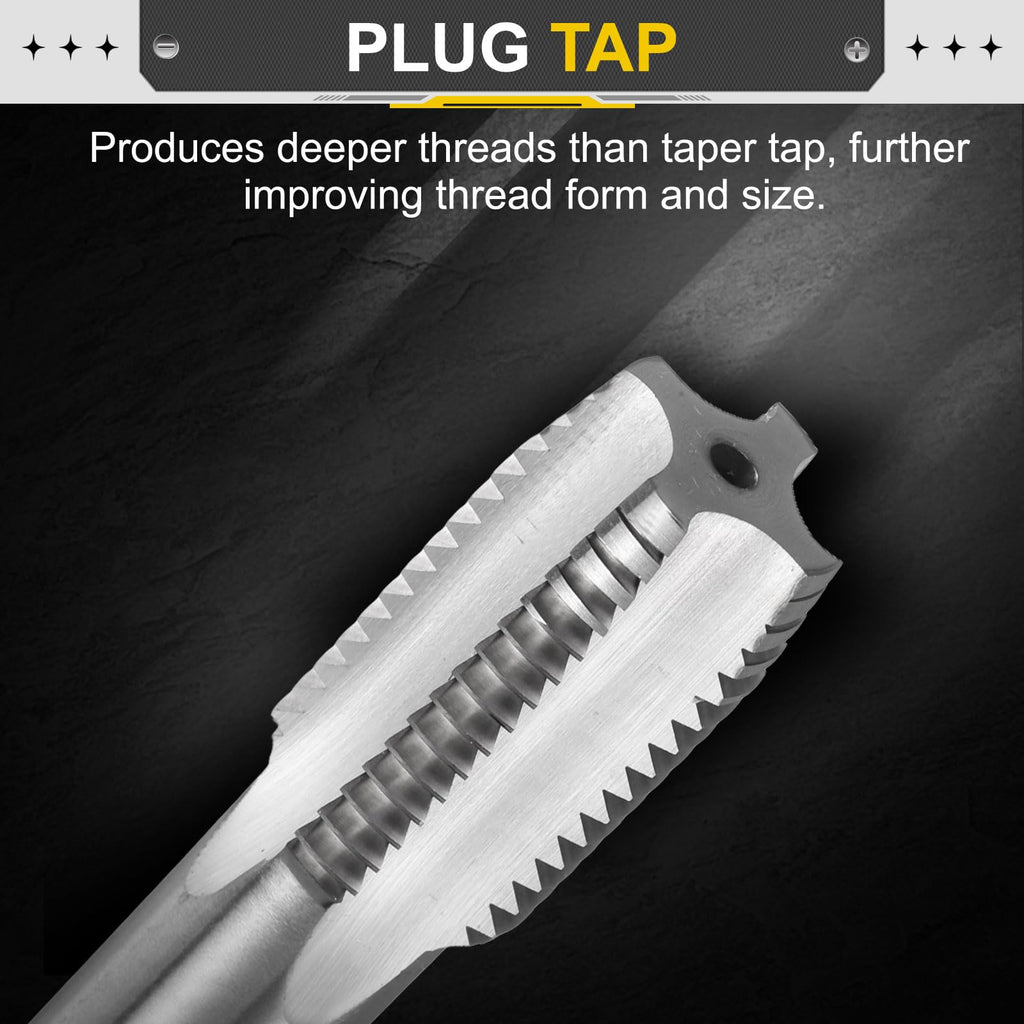uxcell Hand Plug Tap M26x3 H2 Metric Thread Plug Style Taps HSS6542