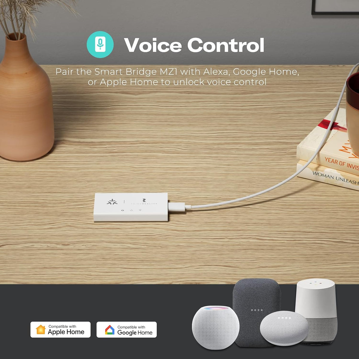 Smart Bridge MZ1 -Zigbee to Matter Connectivity, Compatible with Google Home, Apple Home, SmartThings, Home Assistant