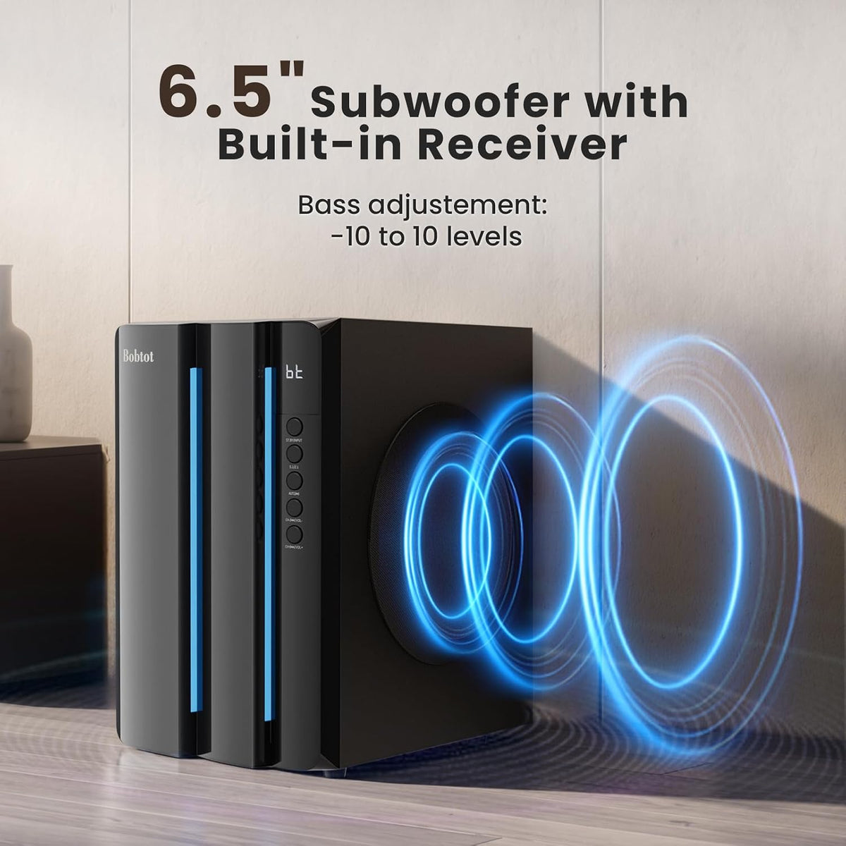 Surround Sound Systems Home Theater System, 6.5" Subwoofer | 800 Watts Peak Power 5.1 Wired Stereo Speakers Strong