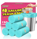 Small Trash Bags 4 Gallon, 0.86 Mil, Unscented, Blue, 150 Count