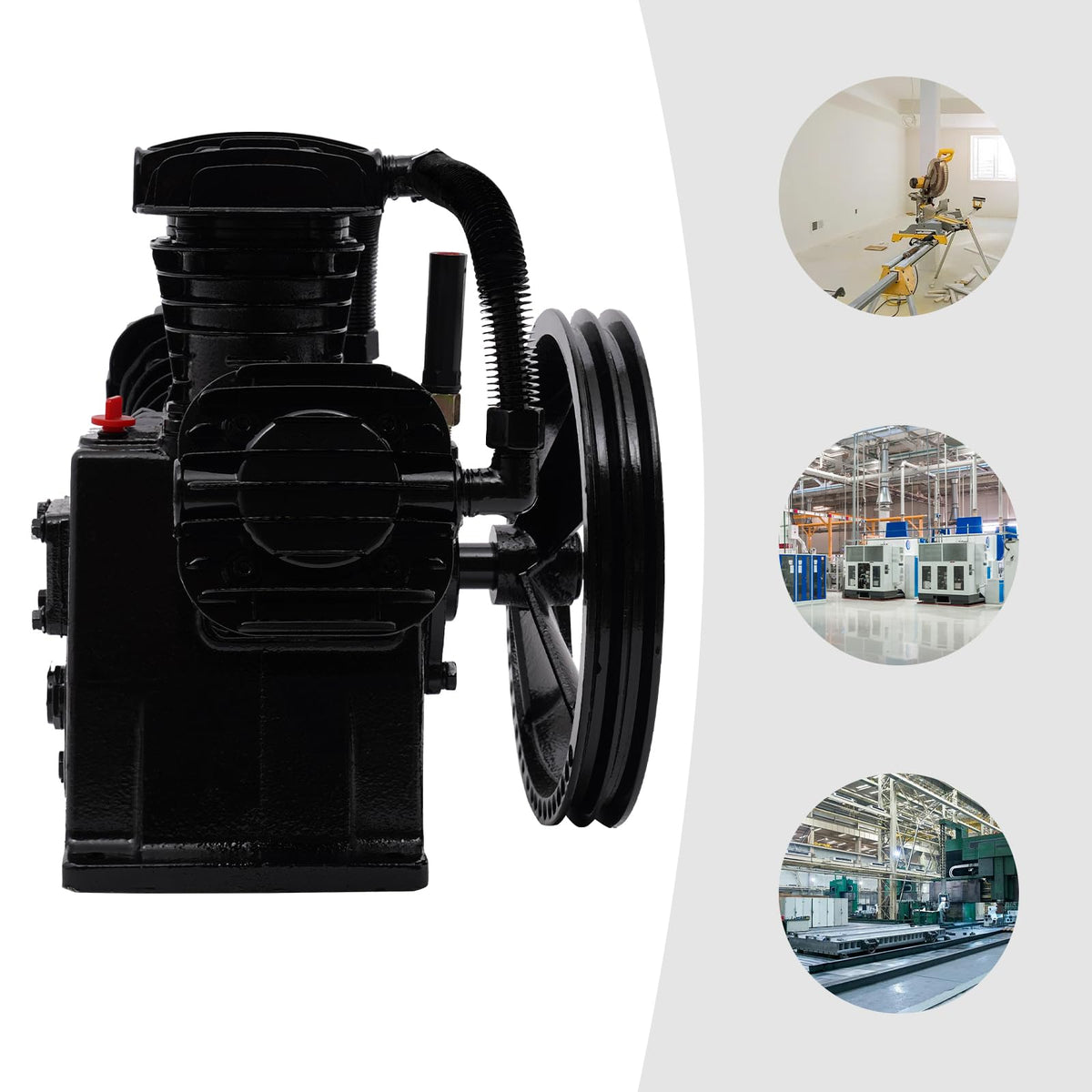 4HP Air Compressor Pump 12.7CFM, Replacement Pump Head