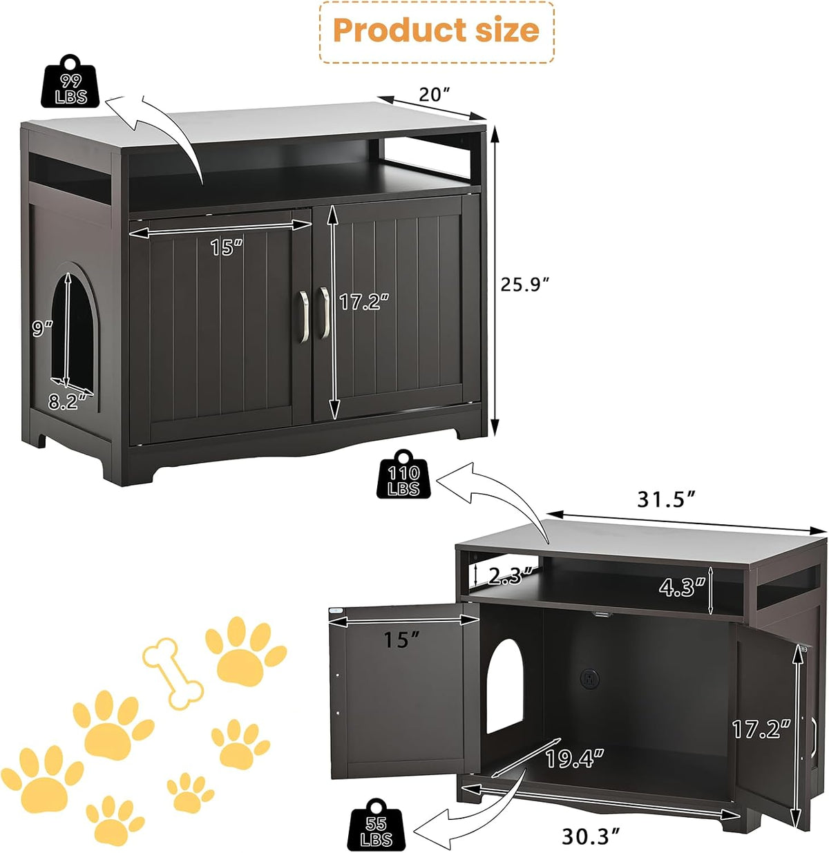 Cat Litter Box Enclosure