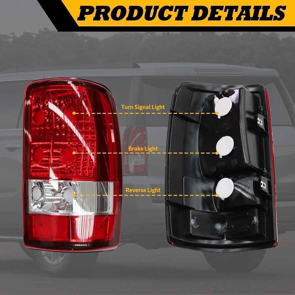 Tail Light Compatible with 2000-2006 Suburban Tahoe Yukon