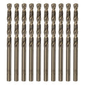 HARFINGTON 10pcs Cobalt Jobber Drill Bits 4.7mm / 0.185" M35 High Speed Steel HSS Twist Drilling Bit Tool for Stainless Steel Copper Wood Plastic and Other Hard Materials