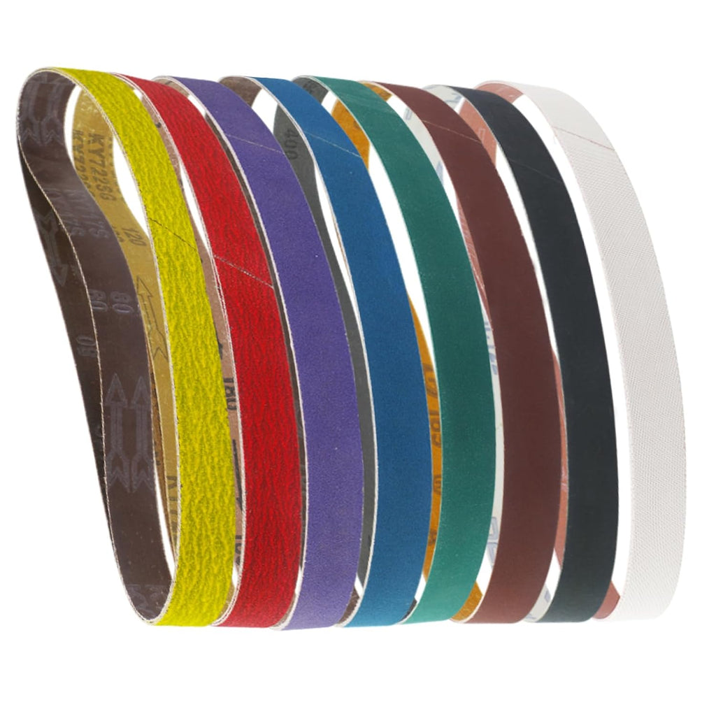 1 x 30 Inch Sanding Belts for Knife Sharpening, 16 Pack