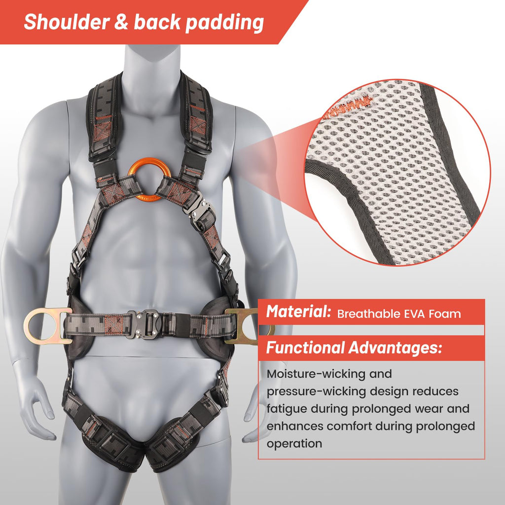 Safety Harness Fall Protection Padded on the shoulders