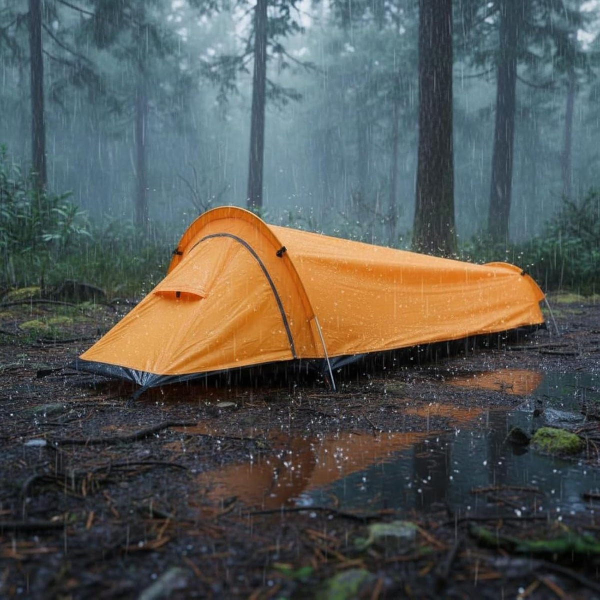 Single-Person Tent Breathable Backpacking Tent Four Season for Backpackers, Mountaineering