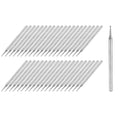 uxcell Diamond Grinding Burrs Drill Bit 3/32" Shank 0.8mm,Ball Head,40pcs