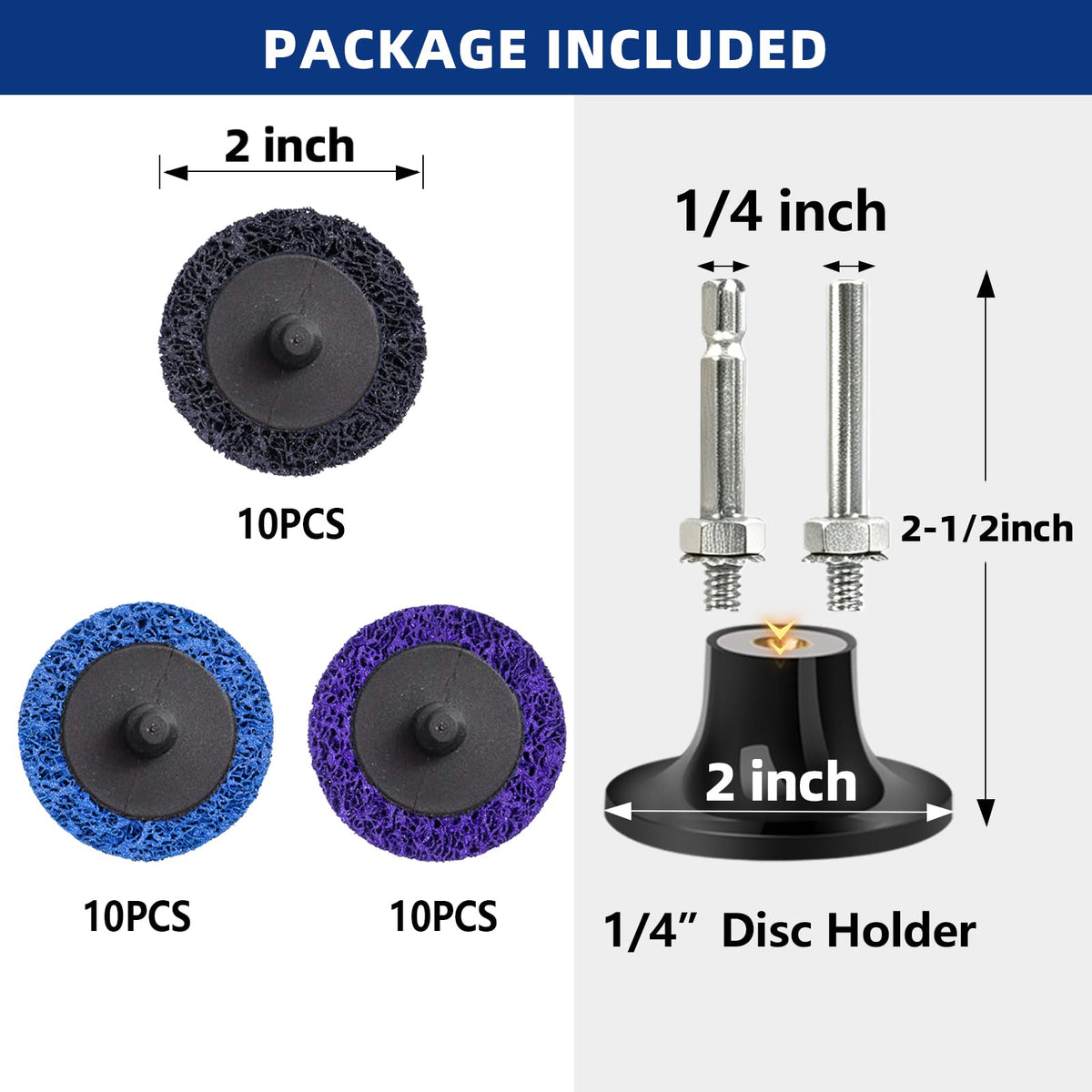 2" Quick Change Diamond Sanding Discs Set
