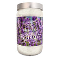 Bath Salts with Lavender – Pure Dead Sea Salt and Lavender Oil - Nourishing Soothing and Relaxing Skin and Muscle –