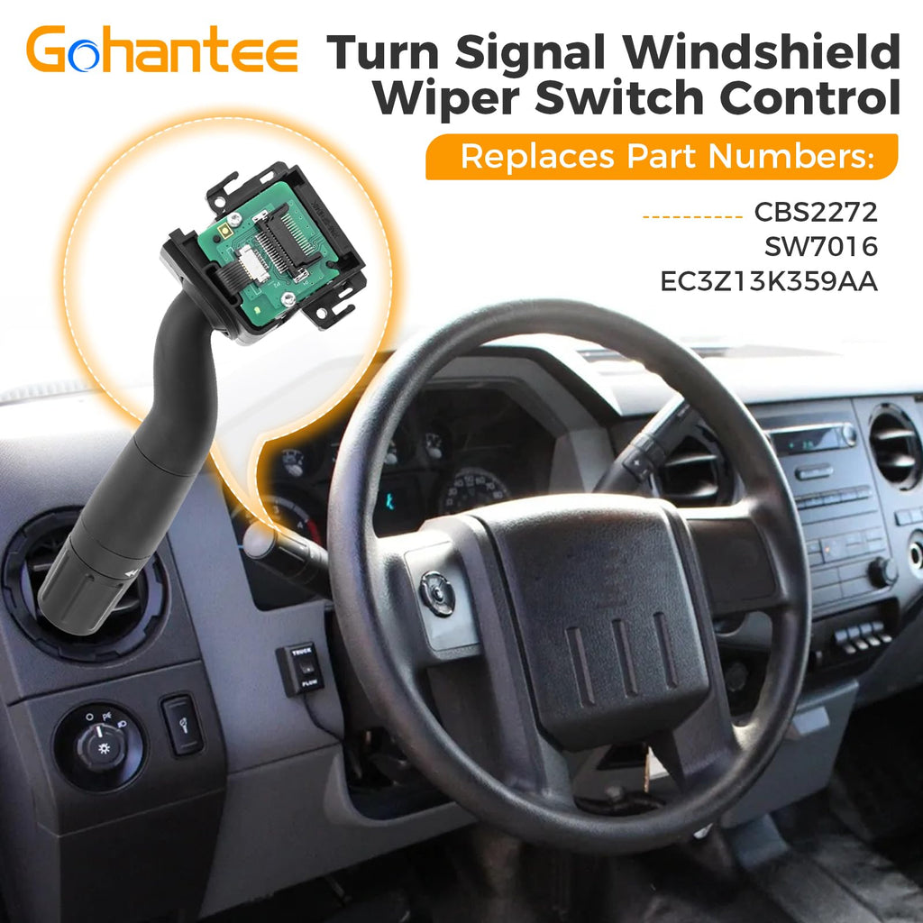 gohantee SW7016 Turn Signal Switch, Multi-Function Windshield Wiper Switch