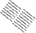 uxcell 15pcs Straight Flute Thread Tap, 10-32 UNF Screw Threading Tapping Tool Thread Milling Machine Taps, High-Speed Steel 6542 (HSS 6542)