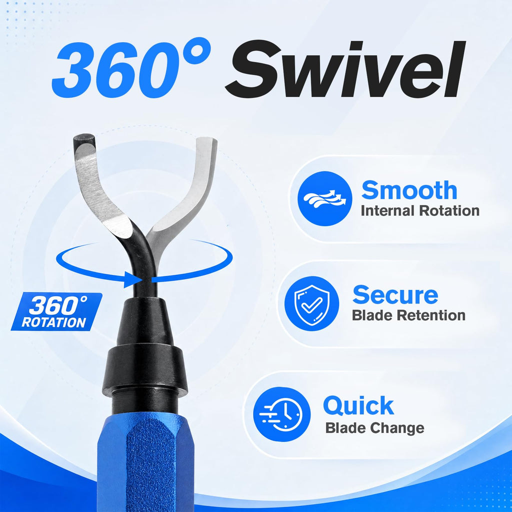 WISSCOOL Deburring Tool, 11 M2 HSS Blades for HVAC