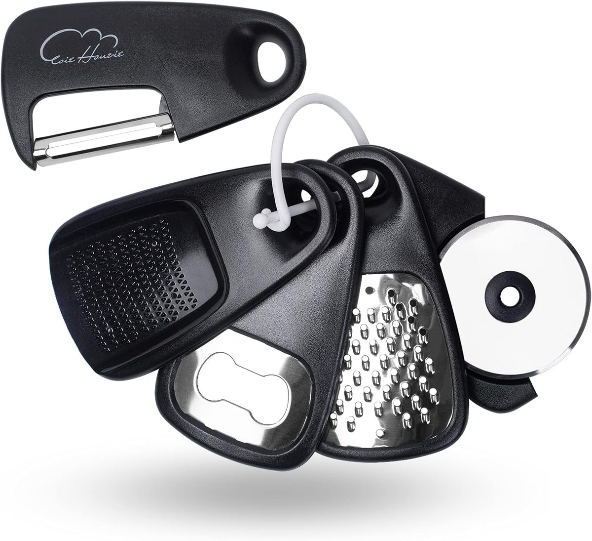 Kitchen Gadgets Set 5 Pieces, Space Saving Cooking Tools Kitchen Accessories - Fruit/Vegetable Peeler