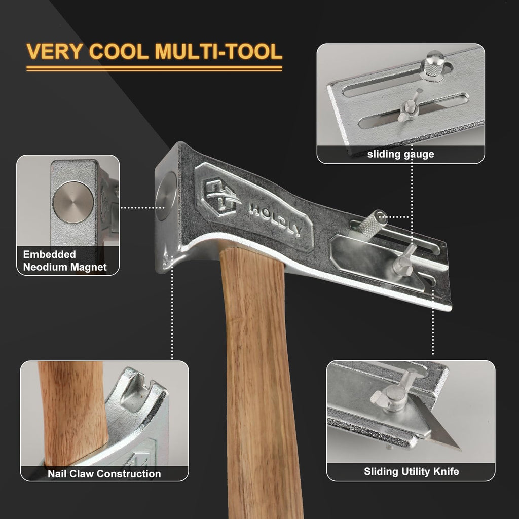 Magnetic Roofing Hammer, Multifunctional Magnet Roofing Hatchet,A Magical Roofing Tool for Quick Installation of