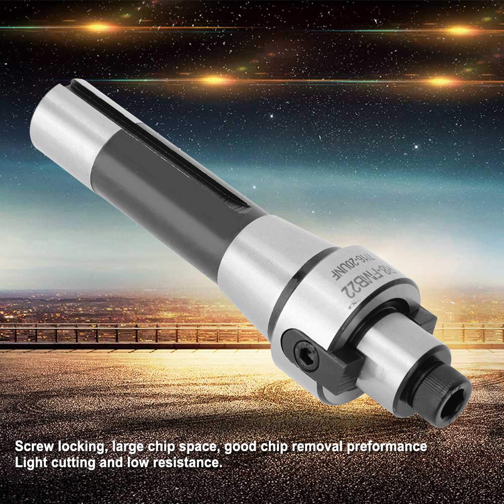 R8-FMB22 Face End Mill Cutter, 7/16-20 UNF Thread, Steel Construction, for 50mm and 63mm Cutter Head