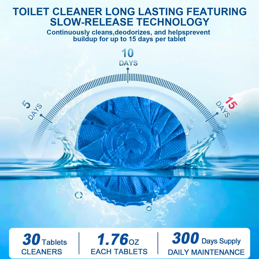 Automatic Toilet Bowl Cleaners Tablets,12 Pack Blue Toilet Tank Cleaners