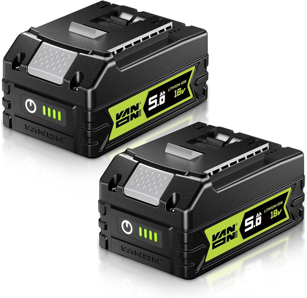 VANON 5.0Ah Lithium Battery Replacement for Bosch 18V Battery, 2 Pack
