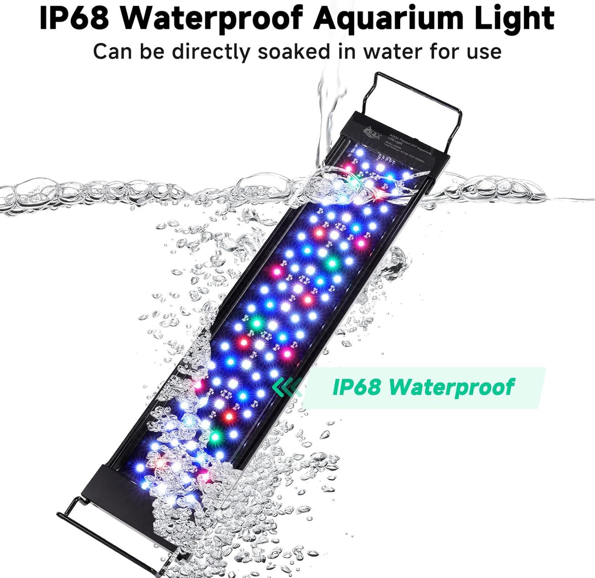 LED Aquarium Light, 24/7 & DIY Mode Full Spectrum Fish Tank Light