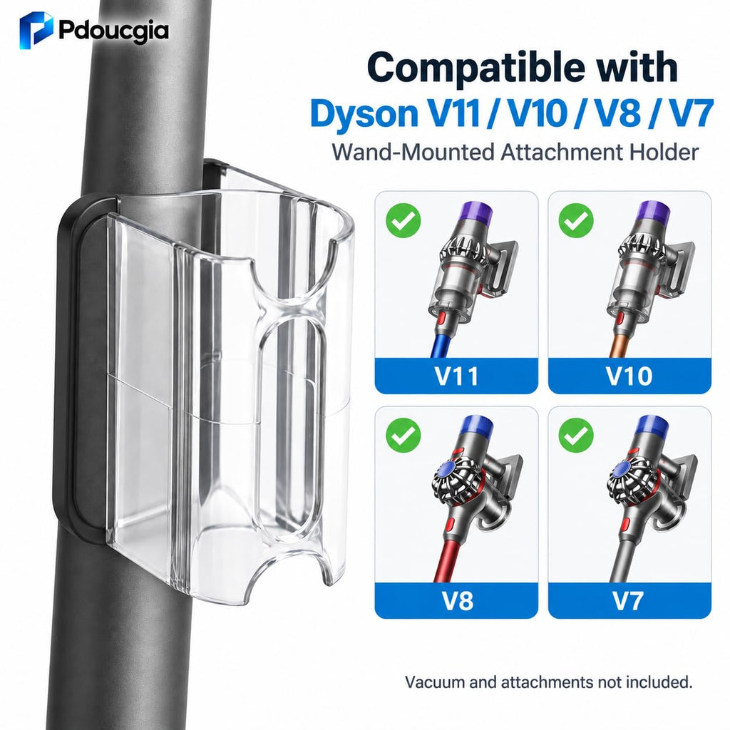 Attachment Holder Clip Compatible with Dyson V11 V10 V8 V7 Cordless Vacuum