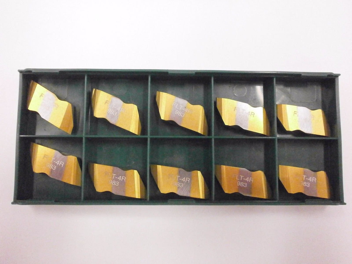 10pc) ToolFlo FLT 4R GP50 Top Notch Coated Carbide Inserts 60° V Threading NT 4R